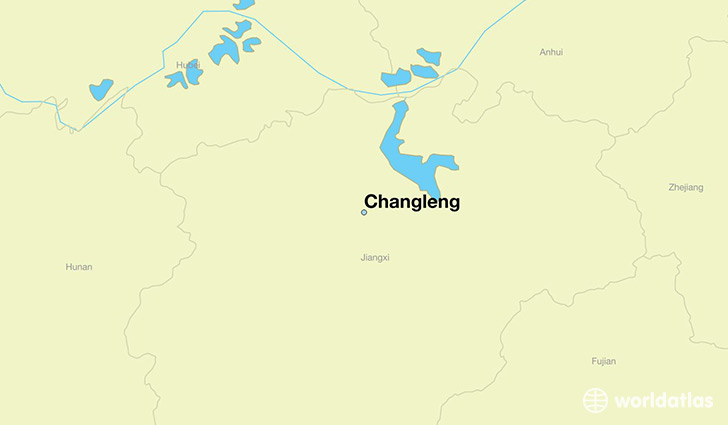 map showing the location of Changleng