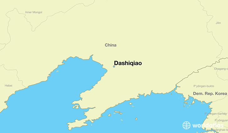 map showing the location of Dashiqiao