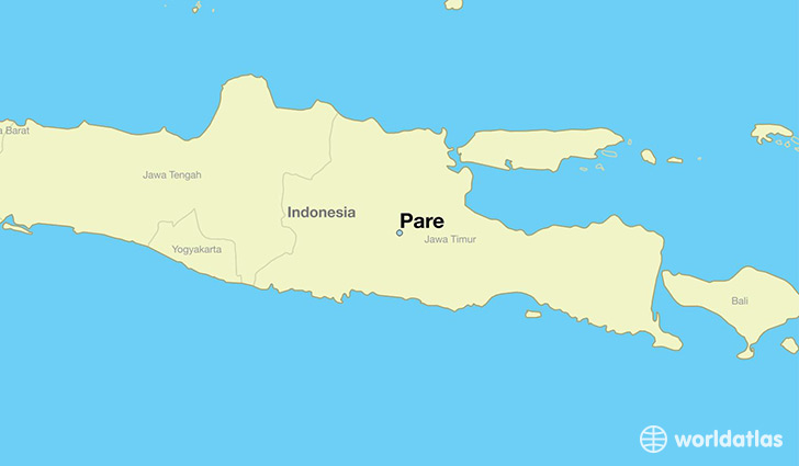map showing the location of Pare
