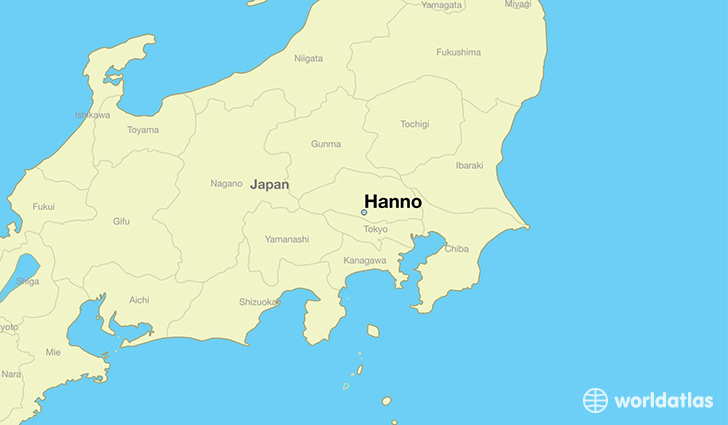 map showing the location of Hanno