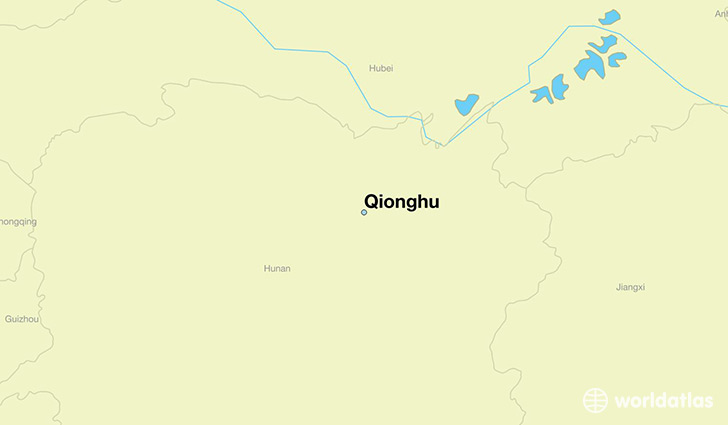 map showing the location of Qionghu