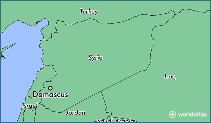 Damascus On World Map Danzabelica