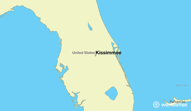 map showing the location of Kissimmee