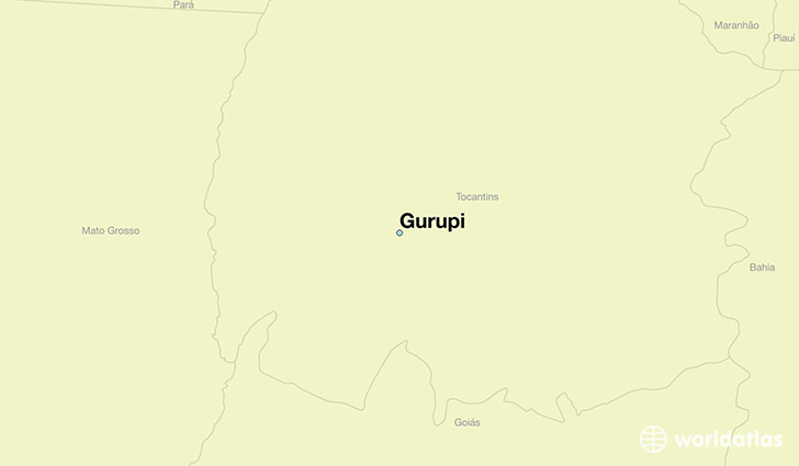 map showing the location of Gurupi