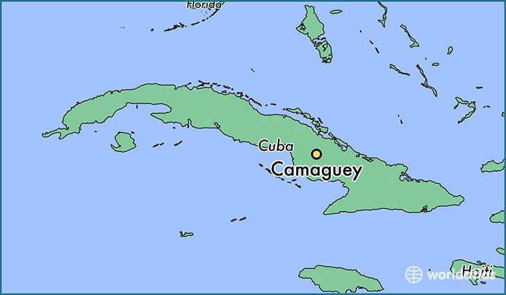 map showing the location of Camaguey