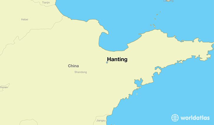 map showing the location of Hanting