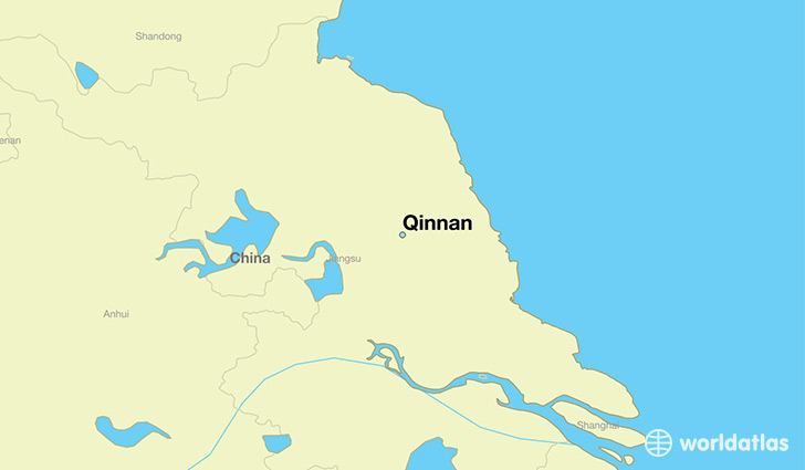 map showing the location of Qinnan