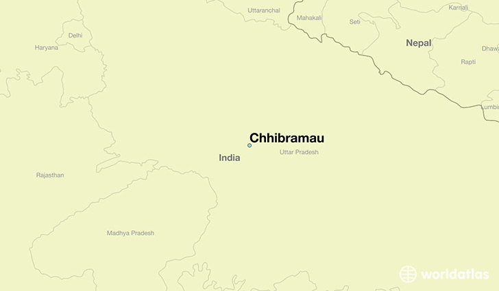 map showing the location of Chhibramau