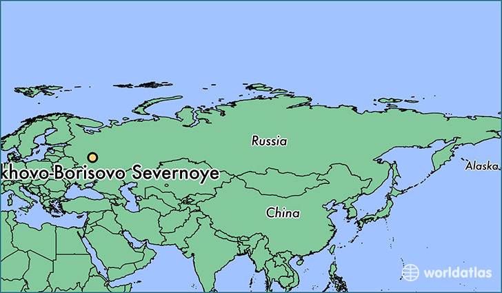 map showing the location of Orekhovo-Borisovo Severnoye