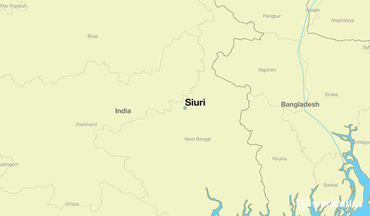 map showing the location of Siuri