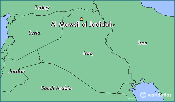 map showing the location of Al Mawsil al Jadidah