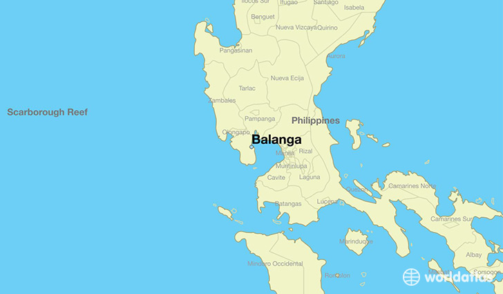 map showing the location of Balanga