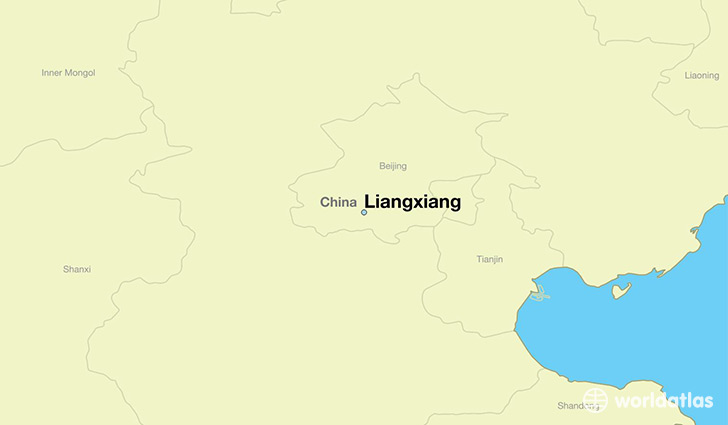 map showing the location of Liangxiang