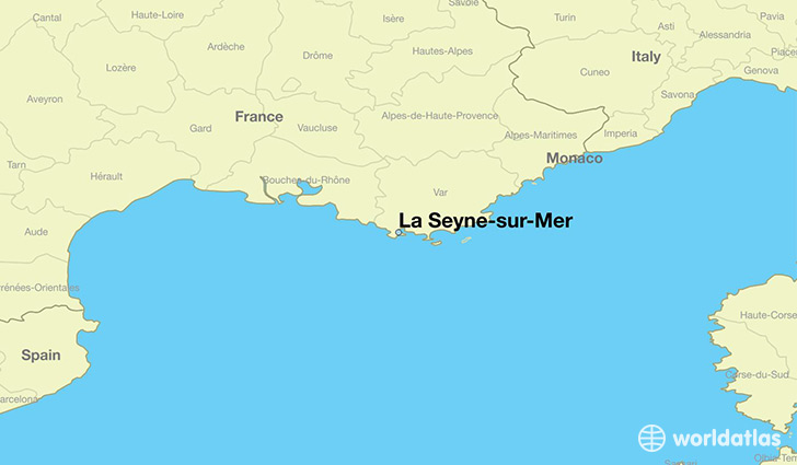 map showing the location of La Seyne-sur-Mer