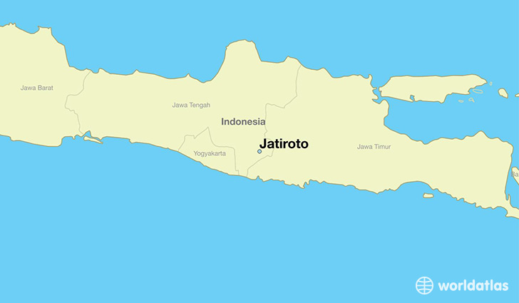 map showing the location of Jatiroto