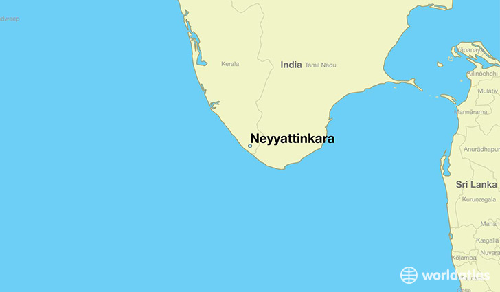 map showing the location of Neyyattinkara