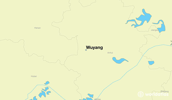 map showing the location of Wuyang