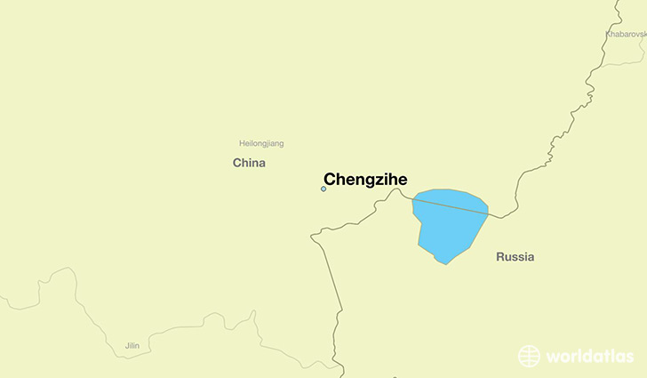 map showing the location of Chengzihe