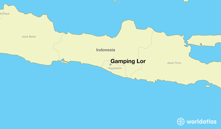 map showing the location of Gamping Lor
