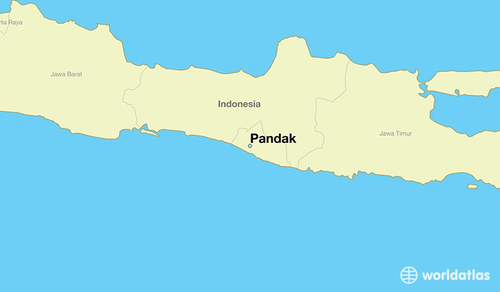 map showing the location of Pandak