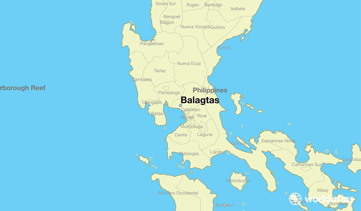 map showing the location of Balagtas