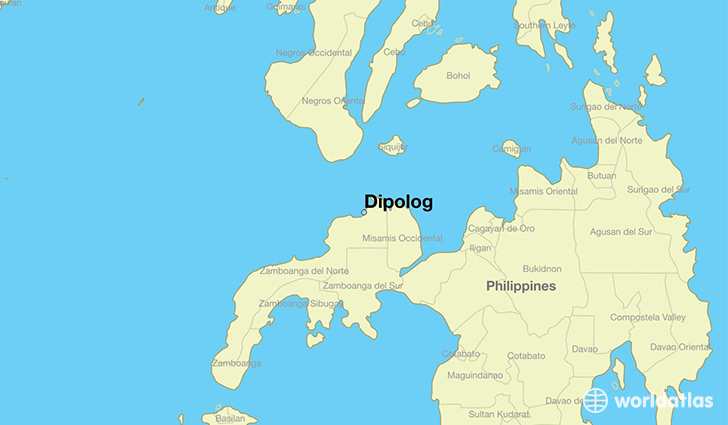 map showing the location of Dipolog