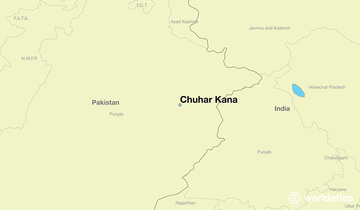 map showing the location of Chuhar Kana