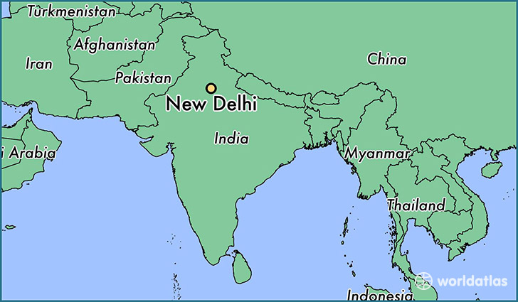 New Delhi On World Map Cuca Fodida