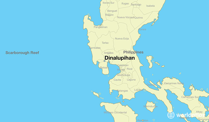 map showing the location of Dinalupihan