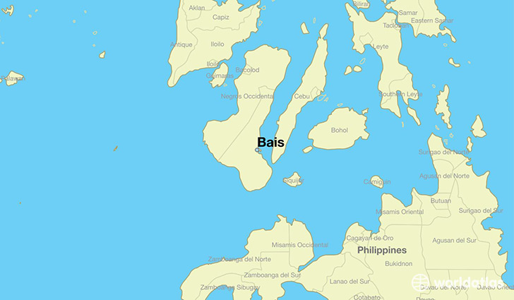 map showing the location of Bais