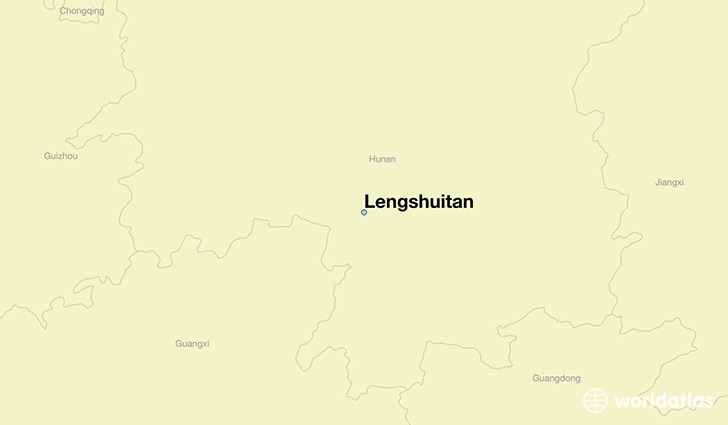 map showing the location of Lengshuitan