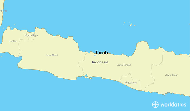 map showing the location of Tarub