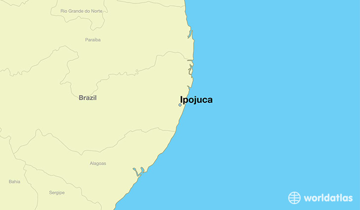 map showing the location of Ipojuca