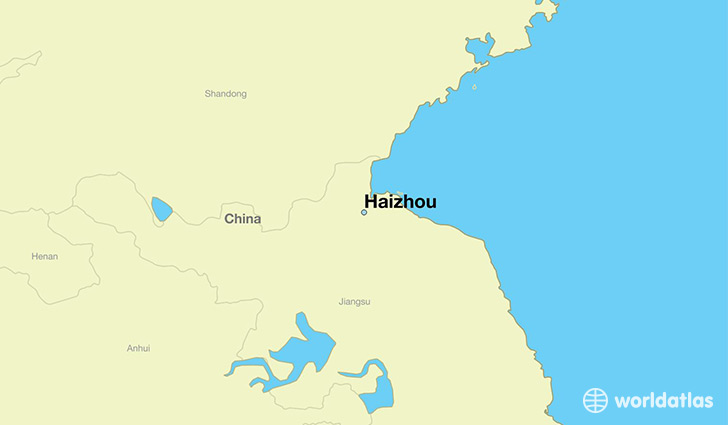 map showing the location of Haizhou