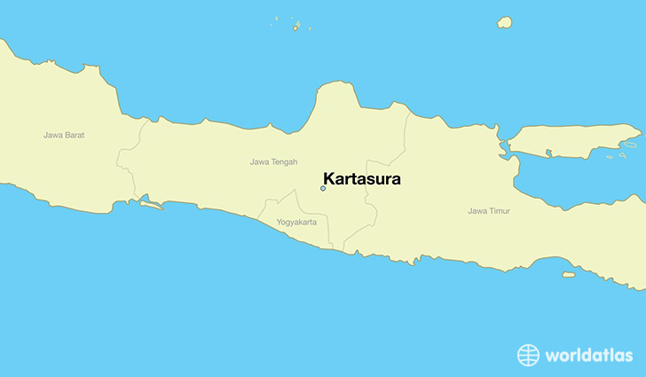 map showing the location of Kartasura