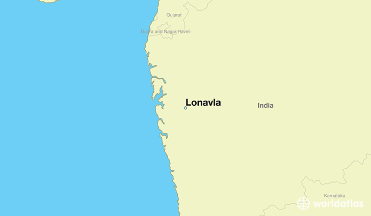 map showing the location of Lonavla
