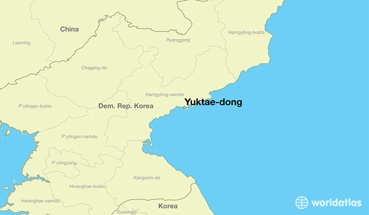 map showing the location of Yuktae-dong