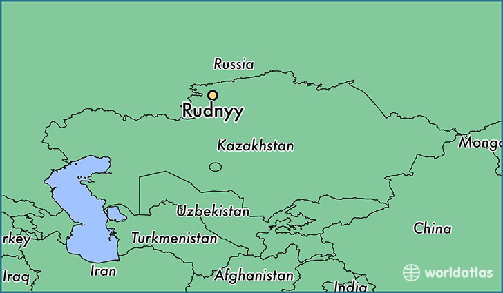 map showing the location of Rudnyy