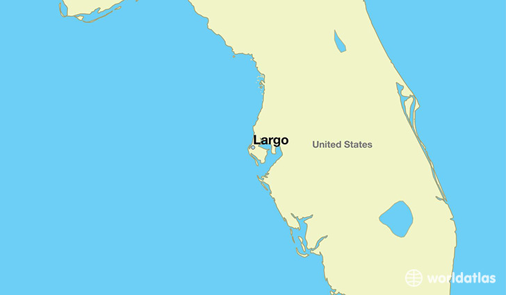 map showing the location of Largo