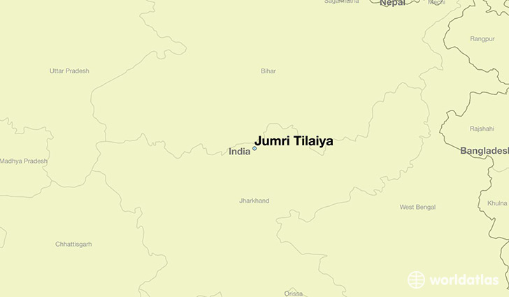 map showing the location of Jumri Tilaiya