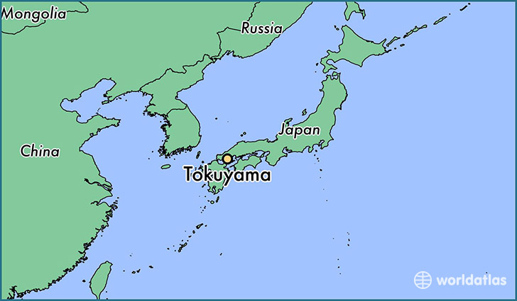 map showing the location of Tokuyama