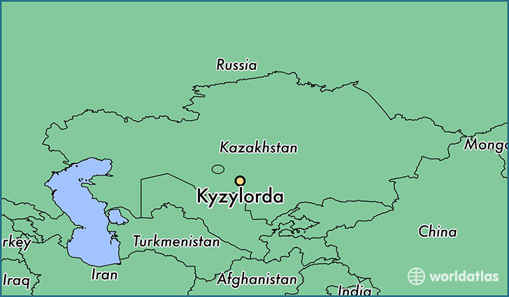 map showing the location of Kyzylorda