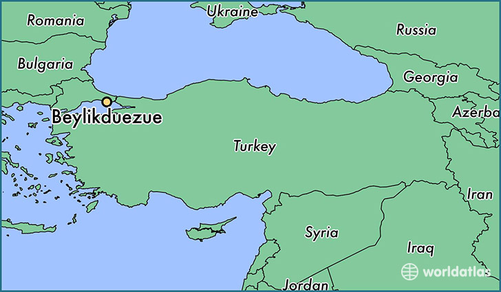 map showing the location of Beylikduezue