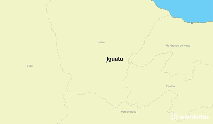 map showing the location of Iguatu