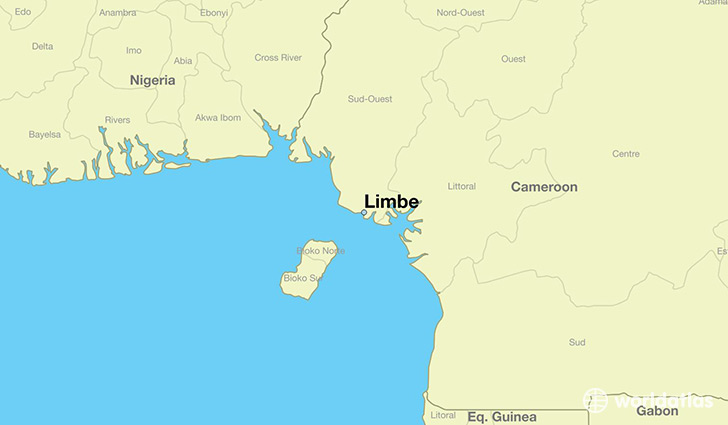 map showing the location of Limbe