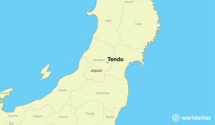 map showing the location of Tendo