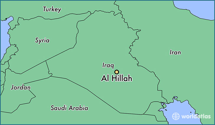 map showing the location of Al Hillah