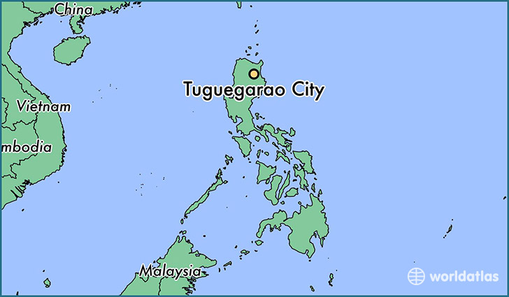 map showing the location of Tuguegarao City