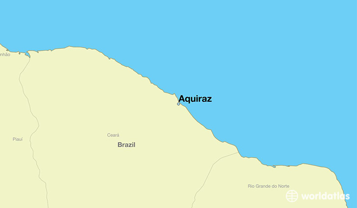 map showing the location of Aquiraz