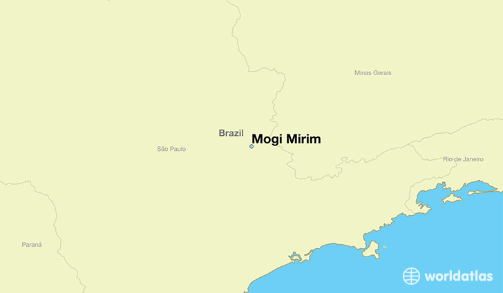 map showing the location of Mogi Mirim